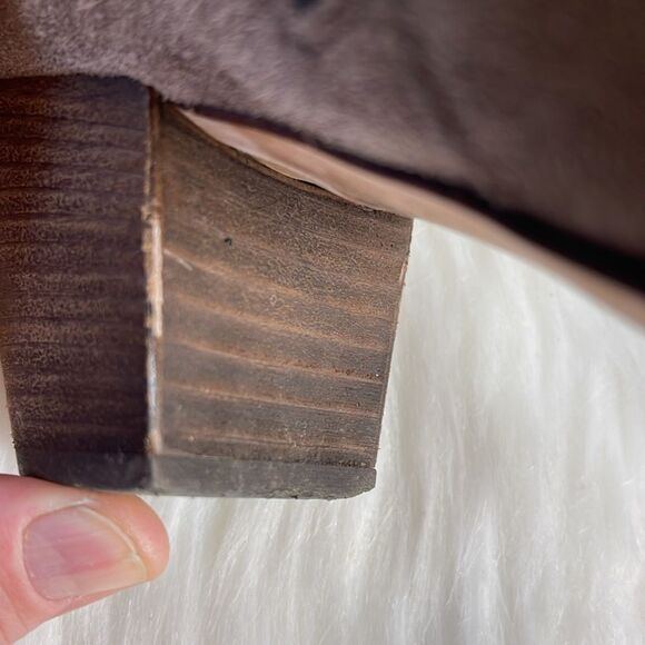 Aquatalia Farin Taupe Suede Booties Sz 10 - Picture 9 of 10